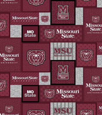 1 YARD Missouri State University Fabric 100/% Cotton Fabric cut to size cut to size~Ships Next Day From USA~mask making quilting